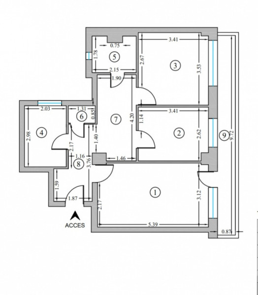 Apartament 3 camere decomandat, Bucur Obor - Bloc Almo 1