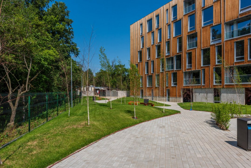 Vedere la pădure, apartament 3 camere, în LOFT Mogoșoaia, pompe geotermice 