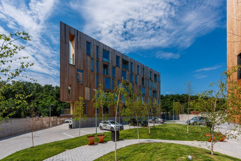 Vedere la pădure, apartament 3 camere, în LOFT Mogoșoaia, pompe geotermice 