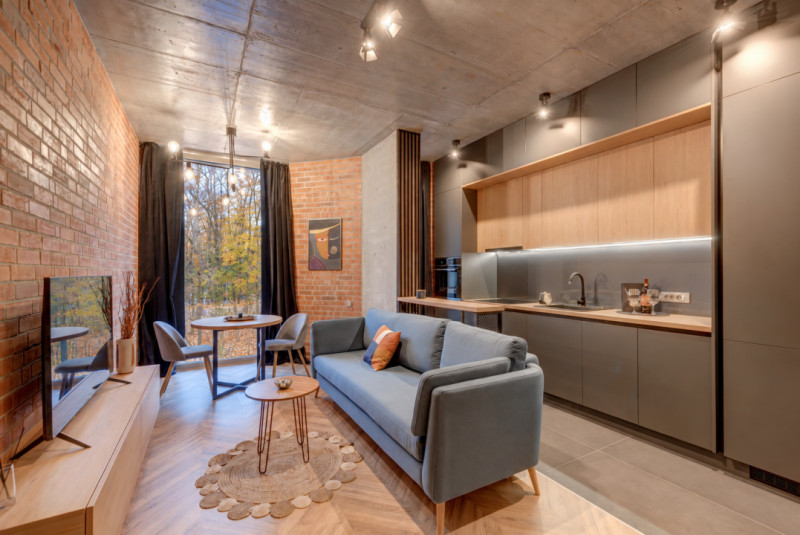 Apartament soft-loft cu vedere la pădure | Loft Green Apartments | 2 camere