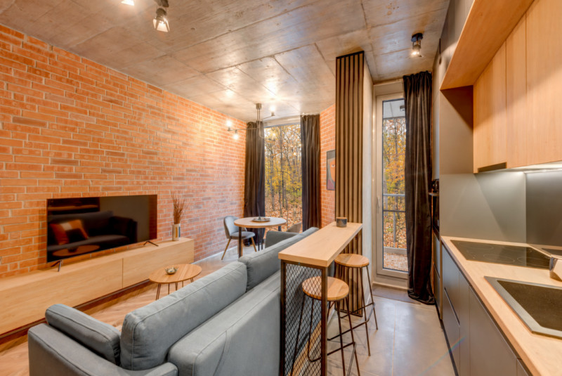 Apartament soft-loft cu vedere la pădure | Loft Green Apartments | 2 camere
