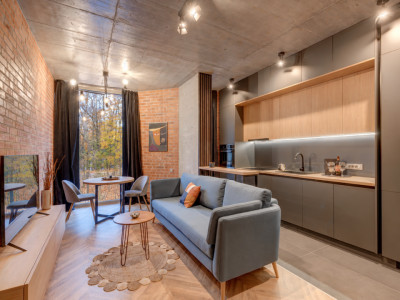 Apartament soft-loft cu vedere la pădure | Loft Green Apartments | 2 camere